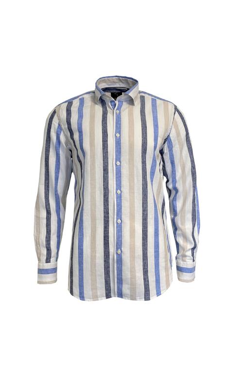Melba Shirt LS White Stripe L 